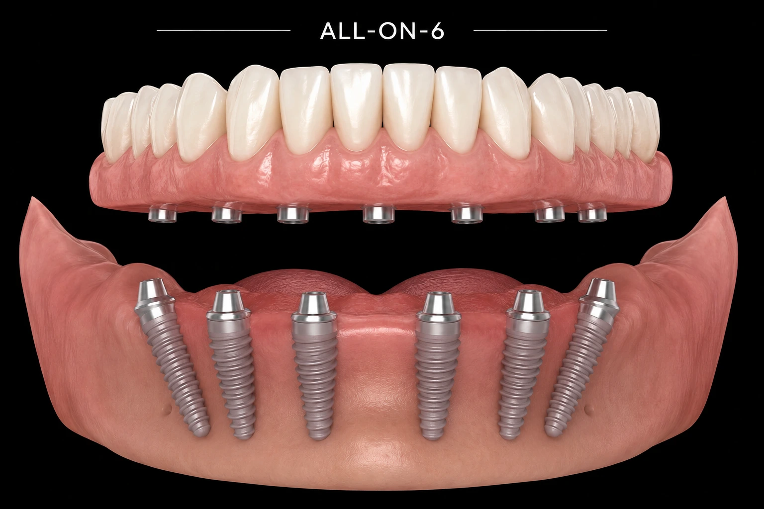 Inserarea celor 6 implanturi, All-on-6, la Smileway Timișoara